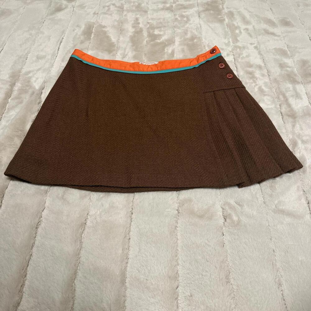 Original Penguin Women's Brown and Orange Skirt - Picture 2 of 5